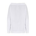 thumbnail image 5 of TKLPEHG Women's Off The Shoulder Sweatshirts Solid Color Casual Drawstring Oversized Sweatshirt Y2k Long Sleeve Fall Pullover Tops (White,S), 5 of 7