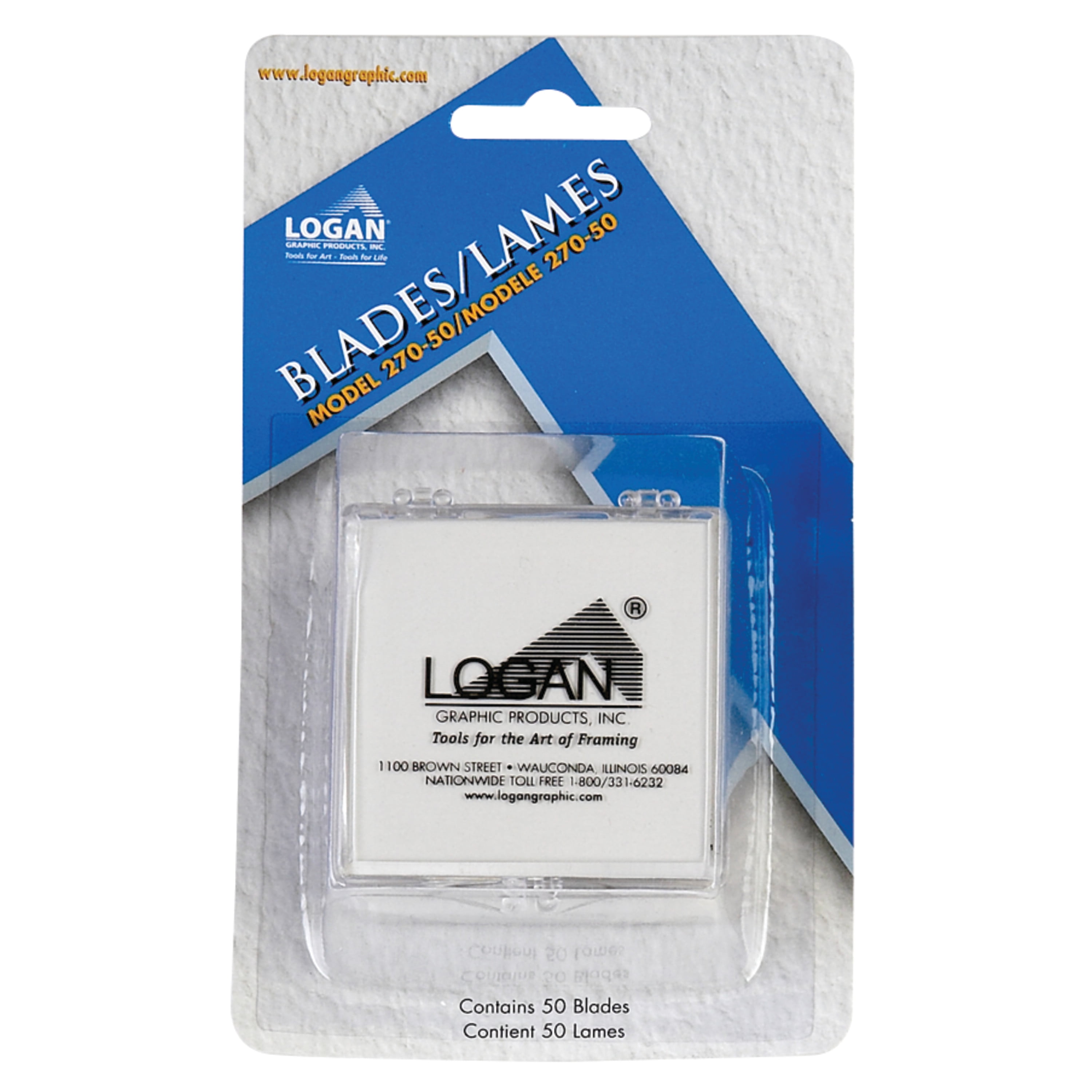 Logan 270 Mat Cutter Blades 50 Pkg Walmart Com