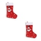 thumbnail image 2 of Ounissouiy Medias de Navidad Santa Claus copo de nieve colgando calcetines de Navidad adorno de árbol de chimenea saco de Año Nuevo tela no Type2 NO2, 2 of 6