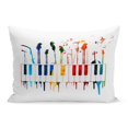 thumbnail image 1 of BOSDECO Chord Creative Colorful Music Instruments Butterflies Abstract Sound Guitar Pillowcase Pillow Cover Cushion Case 20x30 inch, 1 of 1
