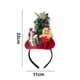 thumbnail image 2 of Sequin Santa Hat Headband With Gold Tone Glittery Crown, Christmas Themed Hair Accessories, 2 of 5