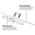 thumbnail image 3 of 1946-1948 Lincoln Style Polished Aluminum Door Latch Buttons Kit with Slim-Line Bear Jaw Latches, Surface or Flush Mount Options, Stainless Steel Hardware, Precise Actuating Rods, 3 of 12