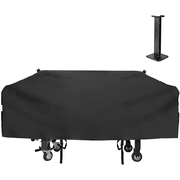 36" Grill Cover for Blackstone Flat Top Griddle Station, Camp Chef & Most 4 Burner Griddle with Support Pole