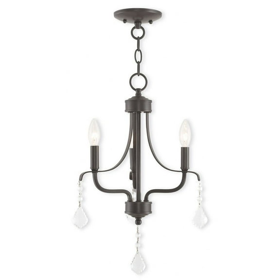 Livex Lighting - Callisto - 3 Light Mini Chandelier in Traditional Style - 14