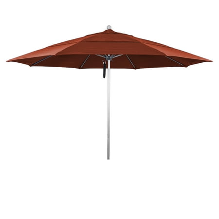 11 Venture Series Patio Umbrella With Silver Anodized Aluminum Pole 11 Venture Series Patio Umbrella With Silver Anodized Aluminum Pole Fiberglass Ribs Pulley Lift