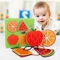 thumbnail image 2 of Kids Threading Toy Wooden: 4PCS Animal Fruit Weaving Lacing Toy Educational Toy, 2 of 10