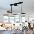 thumbnail image 3 of Bella Depot Modern Black Ceiling Fan with Dimmable Light, 6-Speed Reversible Fan with Remote and APP Control, 3 of 9