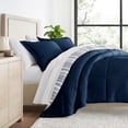 thumbnail image 4 of Juego de Edredón Ultrasuave para Todas las Estaciones, Ropa de Cama Alternativa en Rayas de Granja para Tamaño Individual/Individual XL de Comfort Canopy, 4 of 13
