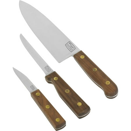 Chicago Cutlery Walnut Tradition 3-Piece Knife Boxed Set - Walmart.com