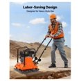 196cc 6.5 Plate Compactor 5700 VPM Vibrating Ground Rammer 4047 lbs ...