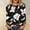 Black floral print top women a1, variant on thefmos Women's Floral Print Pullover Top Casual Round Neck Long Sleeve Blouse Fashion Fall Spring Everyday Outfit, Purple 2XL