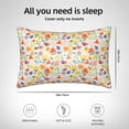 thumbnail image 4 of KLL Insects In Plants Pattern Silk Pillowcase for Hair and Skin Standard Size 20"X 30" Soft Breathable Pillow Covers for Sleeping, 4 of 6