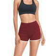thumbnail image 3 of Jusfitsu Women's Athletic Yoga Shorts Stretch Booty Shorts for Women High Waisted Workout Running Shorts, 3 of 7
