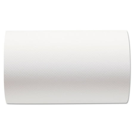 Georgia Pacific Professional 26610 Hardwound Paper Towel Roll, Nonperforated, 9 X 400ft, White, 6 Rolls/carton