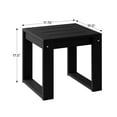 thumbnail image 3 of WestinTrends Montara Modern Outdoor HDPE Rectangle Patio Side Table, Gray, 3 of 14