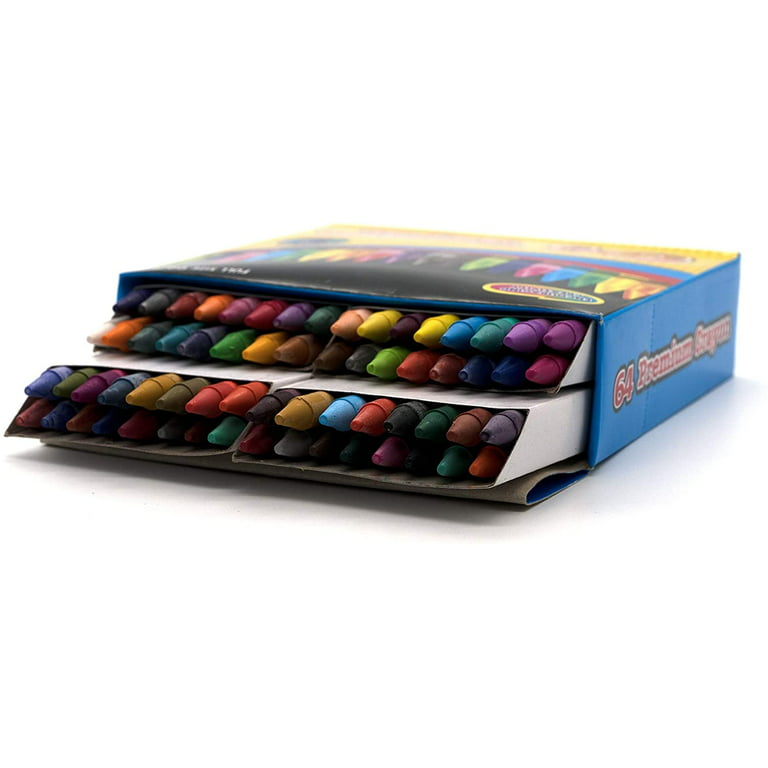 Emraw Jumbo Triangle Round Coloring Crayons Multi-Color for Kids