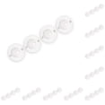 thumbnail image 3 of Toystoory Paquete de 4 ruedas para muebles, ruedas autoadhesivas de acero inoxidable, cubo de basura giratorio, polea pegajosa, cuentas de nailon Cuenta de nailon blanco. 10piezas, 3 of 6
