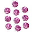thumbnail image 1 of 10 cuentas de 20 mm con agujeros grandes, brillantes, coloridas, para joyería, fabricación de joyas, bolígrafos, llaveros, collares, redondas y brillantes., 1 of 6