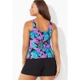 thumbnail image 3 of Swimsuits For All Women's Plus Size Classic Tankini Set with Cargo Short, 3 of 4