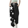 thumbnail image 2 of Zhongda Children's Star Printed Boys and Girls' Elastic Waist Drawstring With Pocket Leg Tight Pants Waist Pants Teen Sweat Pants Tween Outfits 10-12 Girls Trendy, 2 of 5