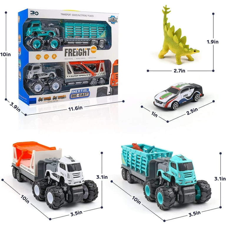 seveclotree 7 in 1 Construction Truck Toys Cars,Kids Toys for 3 4 5 6 7  Year Old Boys, Boy Toys Toddler Toys Age 3-5,Vehicle Toy Christmas Birthday