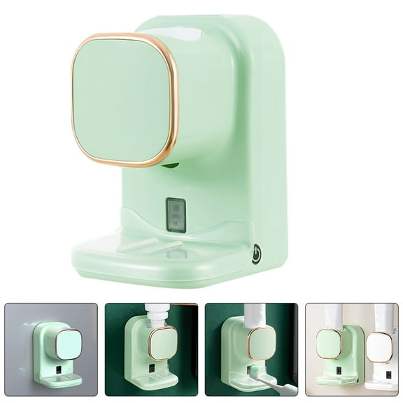 Hemoton Green Plastic Toothpaste Dispenser for Storage Use with Excellent Durability and Flexibility 7.5 x 4.2 x 3.1 inches