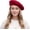 Red, variant on Wool Blend Women Beret Hat French Beret Cap Winter Fashion Solid Color Hat for Women Girls Lady