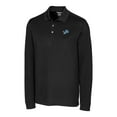 thumbnail image 2 of Men's Cutter & Buck Black Detroit Lions Big & Tall Advantage Eco Pique DryTec Tri-Blend Long Sleeve Polo, 2 of 3