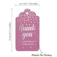 thumbnail image 5 of Inkdotpot ThankYou For Celebrating The Bride To Be Bridal Shower Bottle Tag Real Silver Foil Favor Hang Tags Pack Of 50, 5 of 6