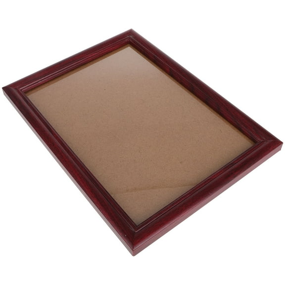 WEUVEB 1Set Diploma Frame Red Wood Wall Mountable For Certificate Display