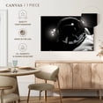 thumbnail image 5 of Elephant Stock Astronaut Space Wall Art - Horizontal Canvas Wall Art - Living Room Wall Decor - Astronomy & Space Canvas - Black And White Decor - 12" x 8", 5 of 8