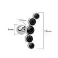 thumbnail image 3 of 1Pc Women Rhinestone Cartilage Helix Tragus Ear Stud Earring Piercing Jewelry, 3 of 8