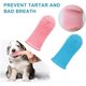 thumbnail image 3 of 2 cepillos de dientes de silicona para perros y gatos, juego de cepillos de dientes para mascotas, cepillo de dientes de silicona suave de 360 ​​° para limpieza de dientes, azul + rosa, 3 of 5