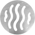 thumbnail image 1 of 5pcs Argent Acier Inoxydable Ronde Évier Plancher Drain Crépine Couverture 3 Pouces 5 Trous, 1 of 5