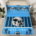 thumbnail image 2 of Homewish Rugby Sport Lovers Bed Sheets,Tennessee City Silhouette King Sheets,Blue Gray Sheet Set For Boy,Microfiber Bedroom Decor,4 Pieces, 2 of 7