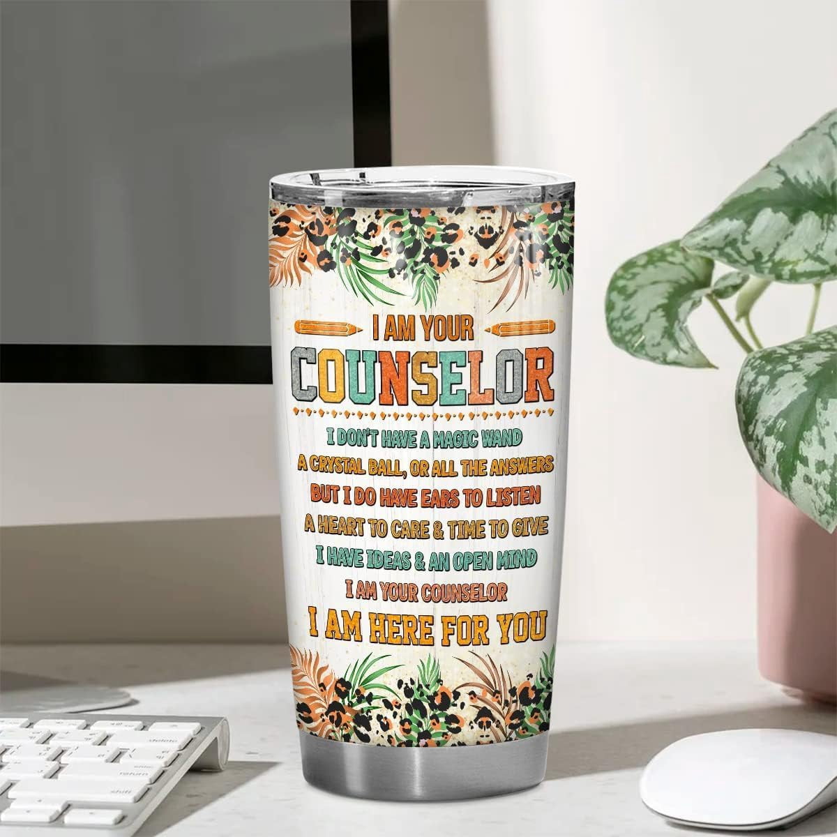 School Counselor 20oz Tumbler - Counselor Appreciation Gift, Office Must Have, Week Mug