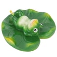 thumbnail image 2 of Simulation Artificial Floating Water Lotus Leaf Frog Amimal Pond Fish Tank Decoration, 2 of 4