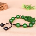 thumbnail image 5 of Pixiu Bracelet Green Beads Unisex Lucky Charm Wealth Protection Jewelry Adjustable Feng Shui Accessory for Men and Women, 5 of 6