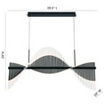 thumbnail image 4 of 47126-022 Eurofase Lighting Voltik - 72W 144 LED Chandelier-29 Inches Tall and 29 Inches Wide-Black Finish, 4 of 4