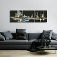 thumbnail image 3 of Epic Art 'Urban Gold VI' by Chris Paschke, 3 Piece Set, 72" x 24", 3 of 8