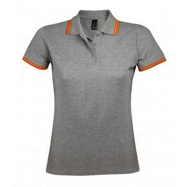 Sol's Polo Piqué à Manches Courtes à Boutonnage Pasadena pour Femmes