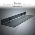 thumbnail image 3 of QualitChoice Wall Metal Shelf Kitchen Bathroom Storage Rack Mirror Shower Rustproof Shelves Multifunction Organizer Accessories 20cm 1 Pc, 3 of 6