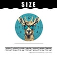 thumbnail image 2 of 14 Inch Wall Clock Battery Operated Silent Clock Decorative for Office, Kitchen, Outdoor, Living Room，Hipster Deer Funny Animal Lovely, 2 of 4