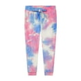 thumbnail image 3 of BTween Girl's 3-Pack Velour Jogger Pant Set - Solid and Tie Dye Sweatpants for Girls, Lily/Purple Size 14/16, 3 of 4