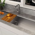 thumbnail image 6 of DAX Workstation Single Bowl Undermount Kitchen Sink - 59" x 18" - 18G - R10, Stainless Steel, Accessories Included, 6 of 9