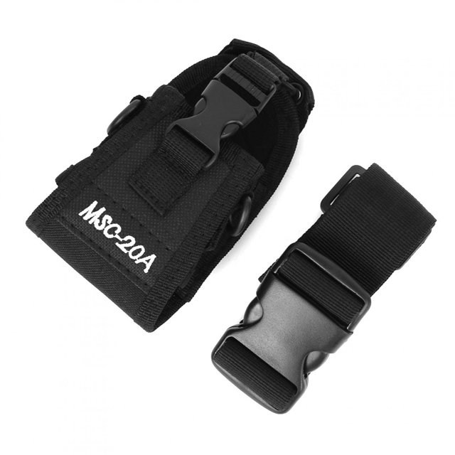 MSC-20A Funda protectora universal de nailon ajustable para radio walkie talkie de dos vías con correa