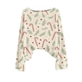 thumbnail image 4 of Chandails d'Hiver Grande Taille pour Femmes Chandails de Noël pour Femmes 2025 Col Rond Hiver Vacances Mignons Pulls Beige TTTG, 4 of 4