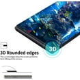 thumbnail image 7 of For Samsung Galaxy Note 8 Tempered Glass Screen Protector Designed Fingerprint Unlocking 3D Curved Edge Glass Full coverage .18 Thickness Cover [ Clear Black ], 7 of 7