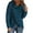 00 # Blue, variant on Dressy Tops for Women Business Tops Long Sleeve High Necked Hem Asymmetric Button Solid Color Pullover Sweater Tops Boho Blouse Cute Shirt Fall Pullover Going out Shirt