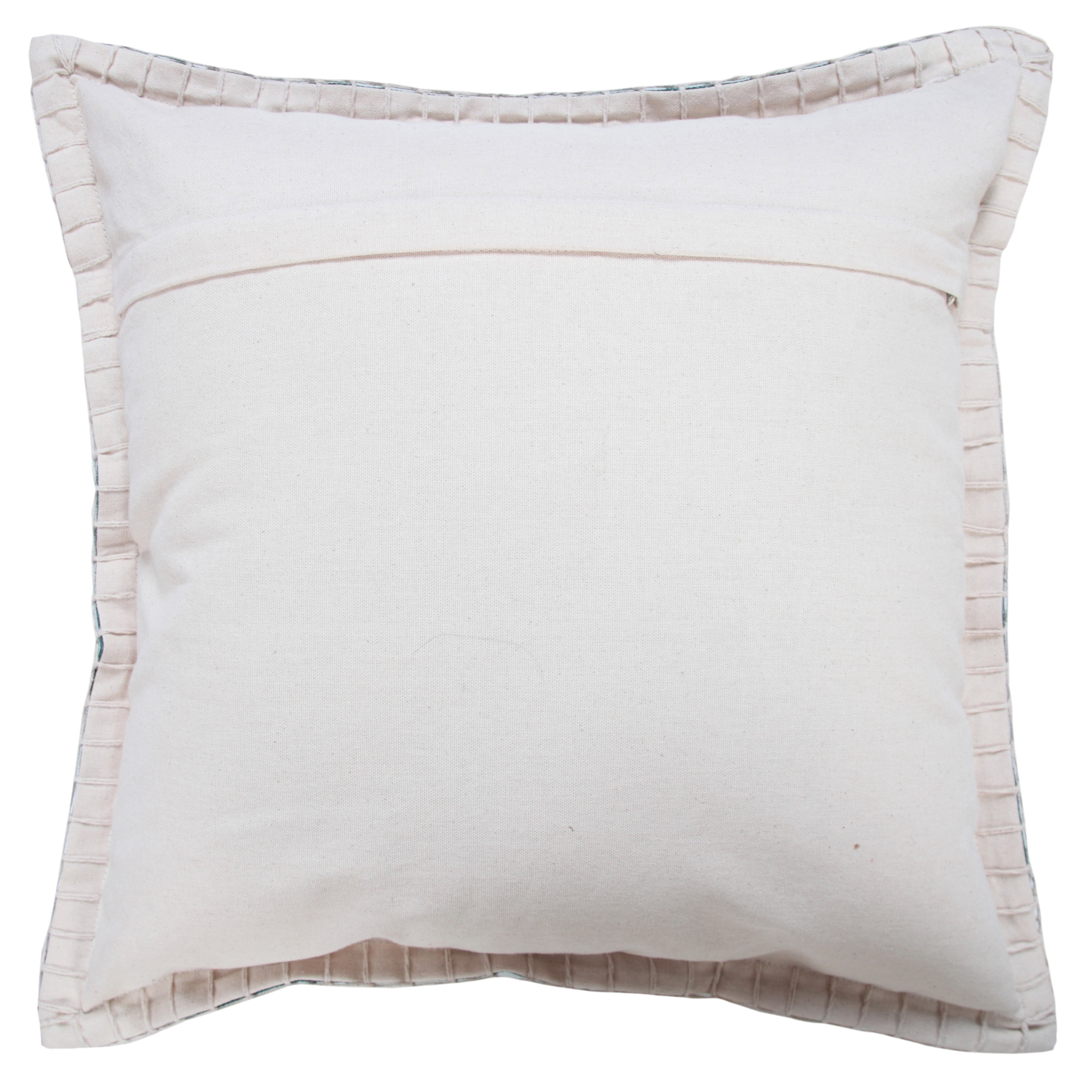 Two Light Green White Size 18”x18” Throw Pillows Cotton Cushion
